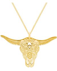 CarterGore - Medium Texas Longhorn Pendant Necklace - Lyst