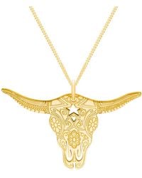 CarterGore - Small Texas Longhorn Pendant Necklace - Lyst