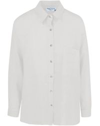 Haris Cotton - Solid Drop Shoulder Linen Shirt - Lyst