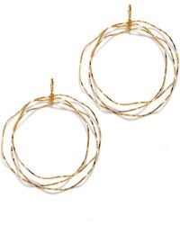 Jaredjamin - Triple Wavy Halo Hoop Earrings - Lyst