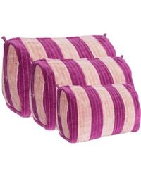 Conscious Yoga Collective - The Striped Velvet Travel Set - Lyst