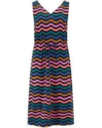 Sugarhill - Gilly Jersey Midi Dress, Multi, Wavy Chevron - Lyst