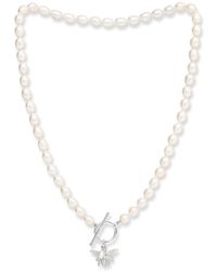 Pearls of the Orient Online - Vita Cultured Freshwater Pearls Necklace With Bumble Bee - Lyst