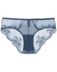 Amour D'agnette - Kim Stretch Lace & Mesh Cheeky- Jeans - Lyst