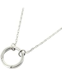 Harfi - Sterling Necklace With Openable Spring Clasp - Lyst