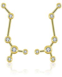 Genevieve Collection - Scorpio Zodiac Constellation Earring 18K & Diamond - Lyst