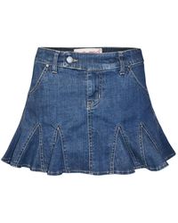 Love and Nostalgia - Paris Mini Skirt Jaded Wash - Lyst