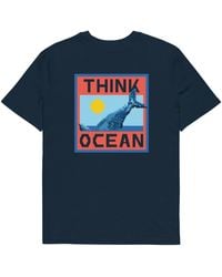 Anchor and Crew - Think Ocean Whale Pixel Art Organic Cotton T-Shirt - Lyst