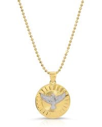 Glamrocks Jewelry - White Winged Dove Necklace - Lyst