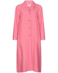 NoLoGo-chic - Embroidered Gertrude Coat Dress Linen Blush - Lyst