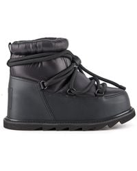 United Nude - Quilted Nylon Lace-Up Winter Booties - Lyst