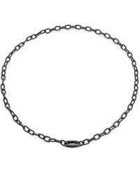 SALLY SKOUFIS - Shadow Chain Necklace With Natural Sapphire - Lyst