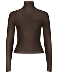 Love and Nostalgia - Secret Agent Rib Turtleneck Top - Lyst