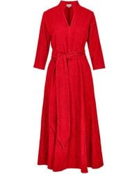 At Last - Chelsea Corduroy Midi Dress - Lyst