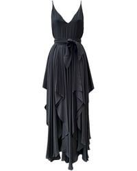 Imaatu - Pure Silk Heroine Silk Dress Asymmetrical Luxury Maxi Tie Carpet Gown - Lyst