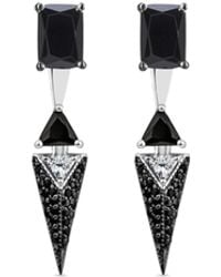 SALLY SKOUFIS - Urge Earrings With Made Cz Diamond Stimulant - Lyst
