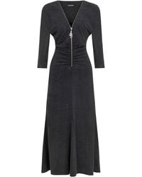 Nocturne - Draped Detail Dress - Lyst