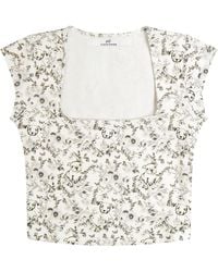 Cloud Haven - Toile Square Neck Tee - Lyst