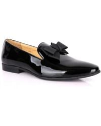 DAVID WEJ - Alfred Patent Bow Tie Loafers - Lyst