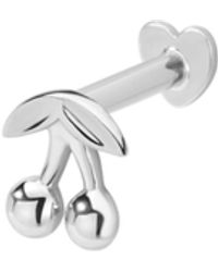 Vanhi - 14K Solid Cherry Flat Back Stud - Lyst