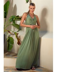 Chic by Lirette - Halter Dress Natural - Lyst