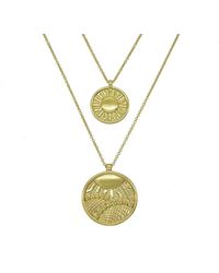 Aurozia - Tarot The Sun Sunflower Layered Necklaces - Lyst