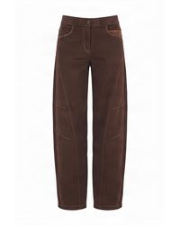 Komodo - Amelia Organic Cotton Barel Leg Trouser - Lyst