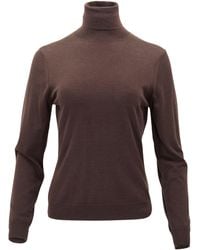 lords of harlech - Rona Brownie Merino Silk Cashmere Turtleneck - Lyst