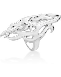 Lucy Quartermaine - Solid Sterling Elements Full Air Ring - Lyst