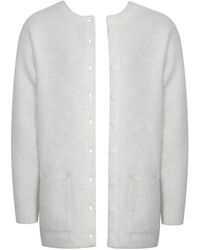 Miss Circle New York - Orla Wool-Blend Ribbed Knit Cardigan - Lyst