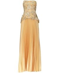 Justin Tong - Cascade Pleated Gown - Lyst