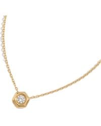 Elk & Bloom - 14K Solitaire Pendant Choker Necklace - Lyst
