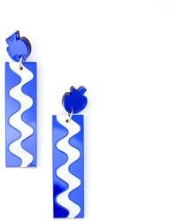 By Chavelli - Matisse Wave Dangly Earrings - Lyst