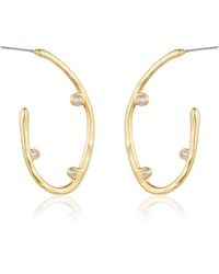 Rare Matters Jewelry - Sculpted Curve Hoops - Lyst