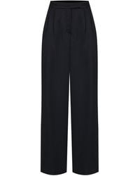 Malo - Satin Wide-Leg Pants - Lyst