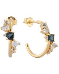 Dainty London - Topaz Gemstone Zaria Earrings - Lyst
