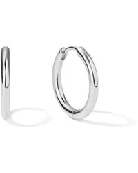 Unaloe - Sterling Hoop Earrings – Timeless Elegant Jewelry - Lyst