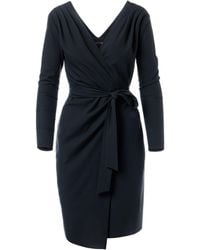 concept A trois - Wrap Long Sleeve Dress - Lyst