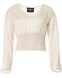 MARGOT VII - Neutrals Me Blouse - Lyst