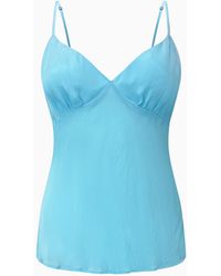 Why Mary - Aqua Cami Slip Top - Lyst