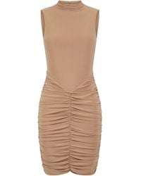 Celestine & Mae - Neutrals Ixia Mini Dress - Lyst