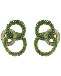 Lavish by Tricia Milaneze - Jade Green Mix Leah Trio Handmade Crochet Earrings - Lyst