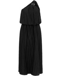 Nocturne - One Sleeve Dress With Accessory Detail - Lyst