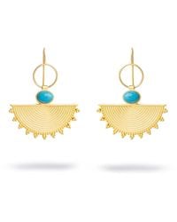 Ebru Jewelry - Cleopatra Sunburst Earrings - Lyst
