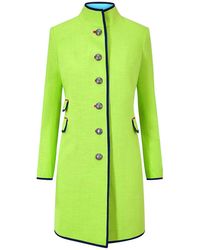 Beatrice von Tresckow - Lime Linen Cavalier Jacket - Lyst