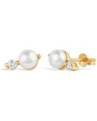 Dinny Hall - Shuga Pearl & Lab-Created Diamond Studs - Lyst