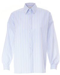 Sofia Tsereteli - Striped Cotton Shirt - Lyst