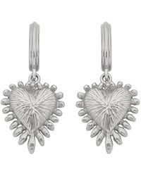 Zoe & Morgan - Mini Heart Rays Earrings - Lyst