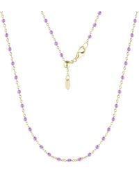 KAMARIA - Enamel Beaded Chain Necklace - Lyst