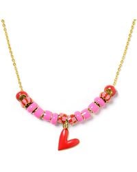 Pinnole - I Love You Necklace - Lyst